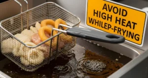 Avoid High Heat while Deep-Frying