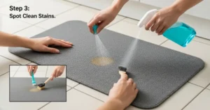 Foam Kitchen Mats- Cleaning Process