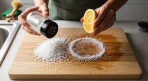 Clean A Wood Cutting Board