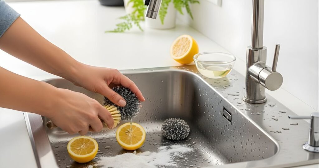 How to clean stainless steel kitchen sink naturally? How to clean stainless steel kitchen sink naturally