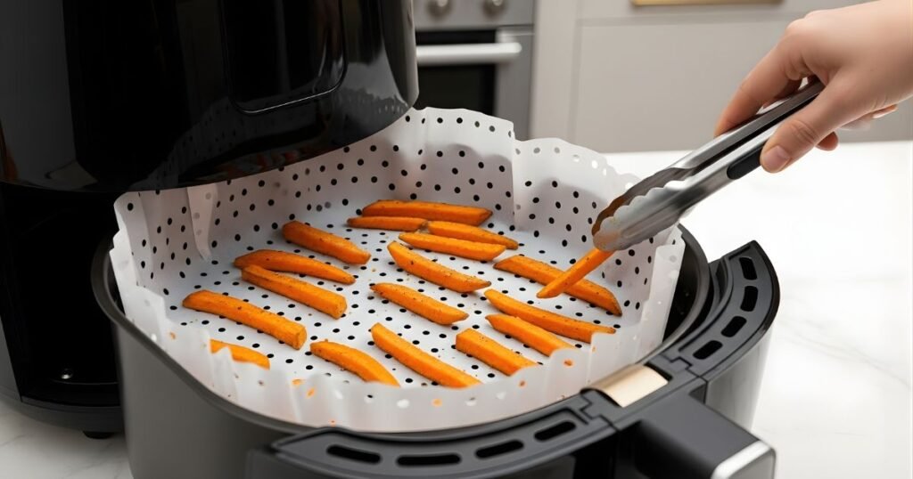 What is the correct way to use an air fryer liner? What is the correct way to use an air fryer liner